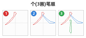 个笔顺分解图