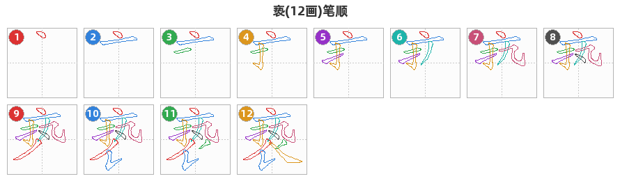 亵笔顺分解图