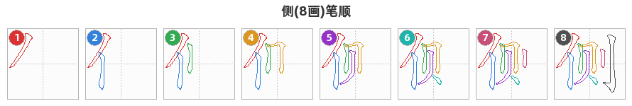 侧笔顺分解图