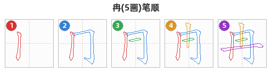 冉笔顺分解图