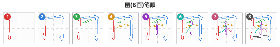 囷笔顺分解图