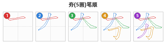 夯笔顺分解图