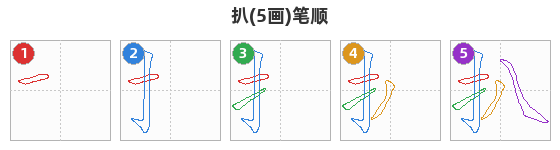 扒笔顺分解图