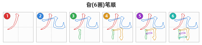 旮笔顺分解图