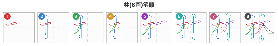 林笔顺分解图