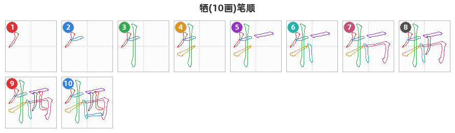 牺笔顺分解图