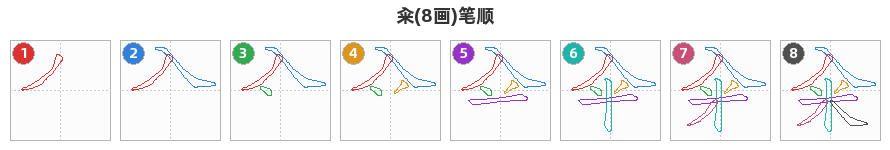 籴笔顺分解图