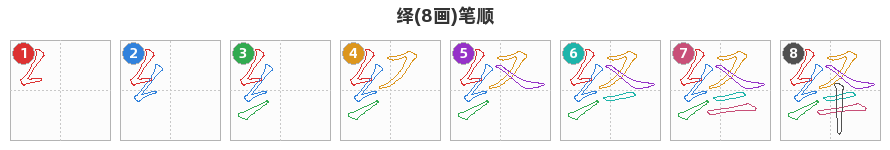 绎笔顺分解图