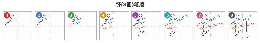 钎笔顺分解图