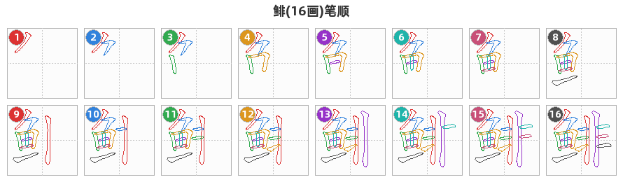 鲱笔顺分解图