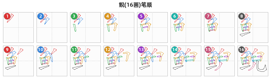 鲵笔顺分解图